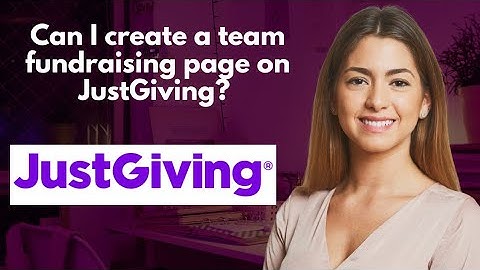 Can I create a team fundraising page on JustGiving? 