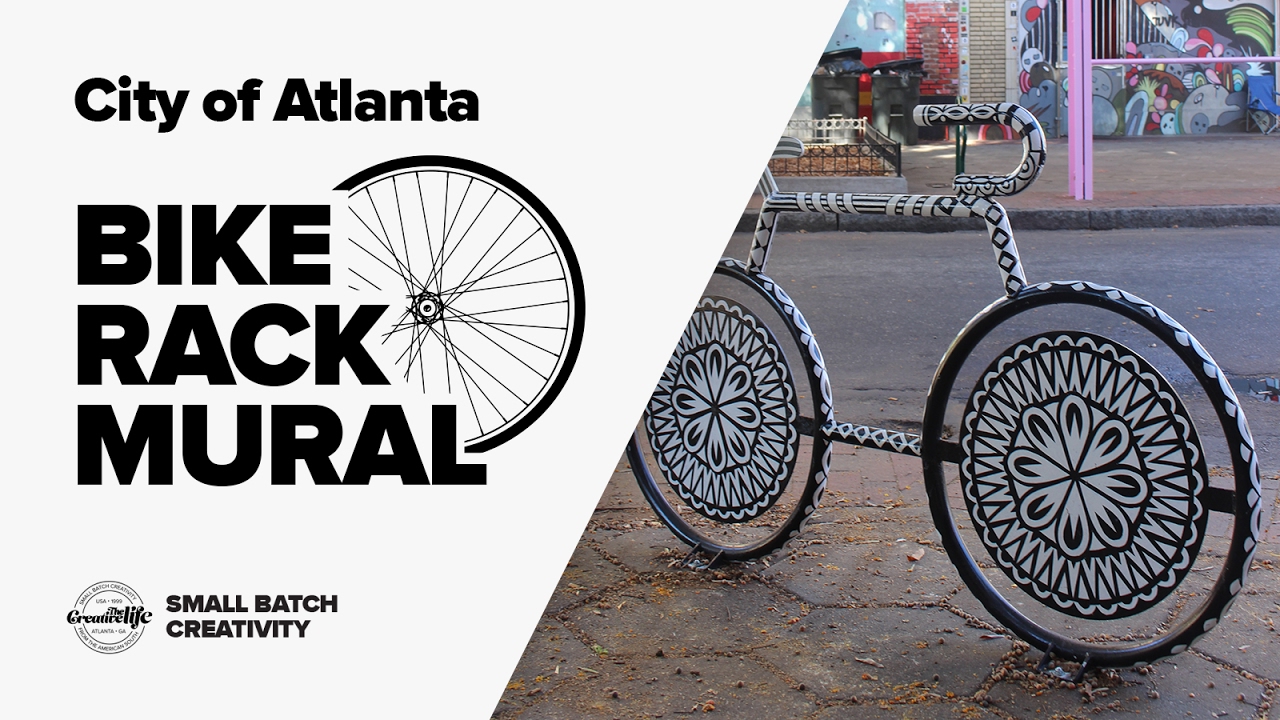 City of Atlanta Bike Rack Mural Project /// STAY CREATIVE - YouTube