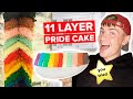 I Made An 11 Layer Pride Cake