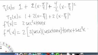 Taylor Polynomials   Example 1 | Single Variable Calculus for Sci & Eng | Griti
