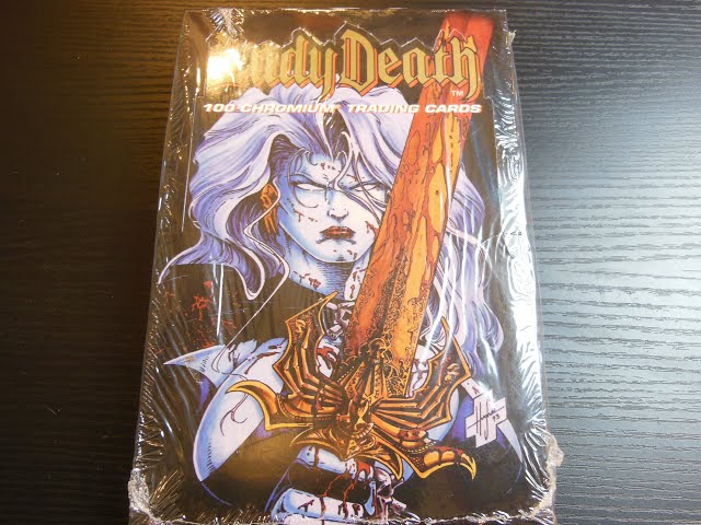 rare lady death cards 1 pack of Lady Death Series 2 vintage Chromium trading cards. Krome  Productions 1995. Chaos Comics. Pulido, Hughes, Jensen. Lady Death II