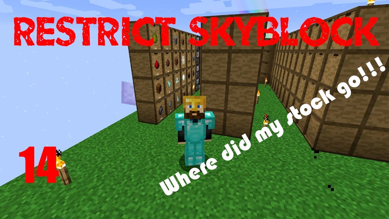 Minecraft Restrict Skyblock EP14 A Global Supply Shortage
