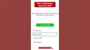 SAS Certification Questions | Question - 50