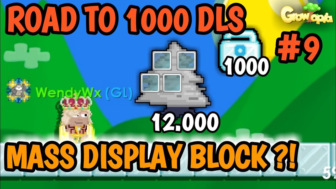 BUAT PROJECT 12.000 DISPLAY BLOCK TREE !! RT1000DL #9 !! GROWTOPIA INDONESIA