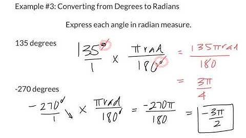 Pre-Calc 4.1 pt. 2 Radian and Degree Measure