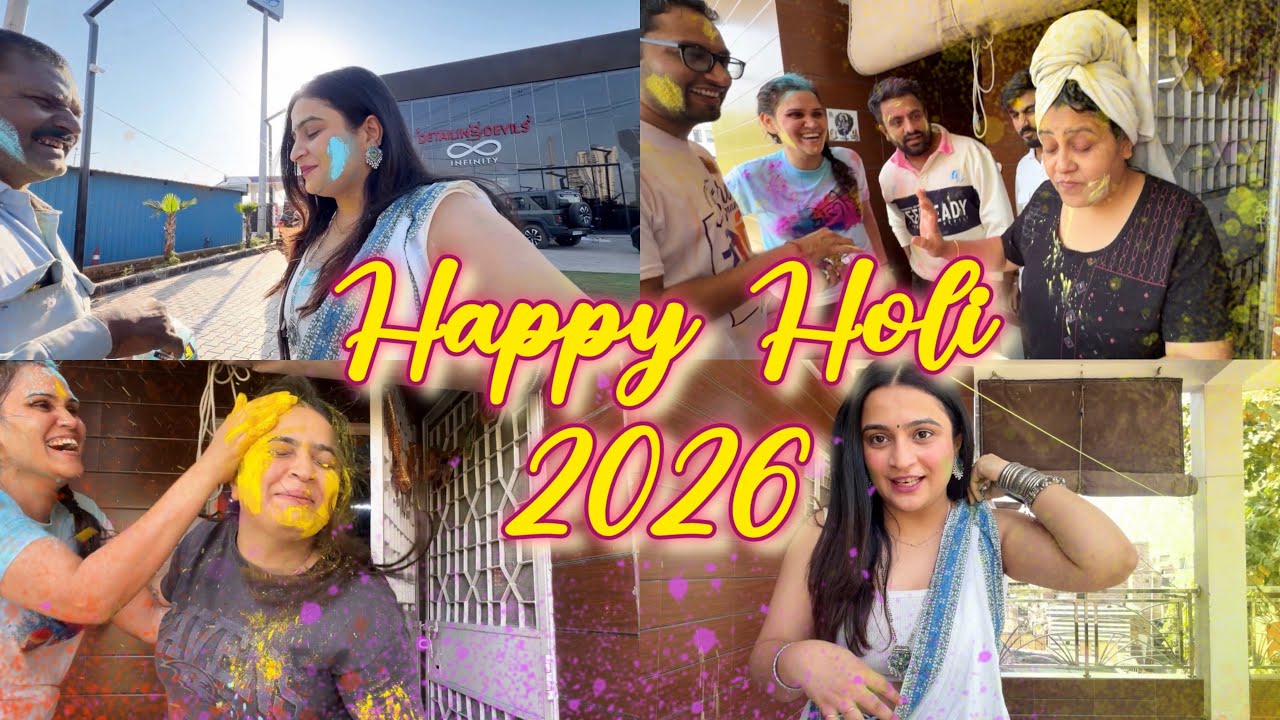 Finally Holi Celebrate Kar Hi Li Itne Saal Baad Mummy Ne🥹❤️Happy Holi 2026🩵 - Kirti Mehra