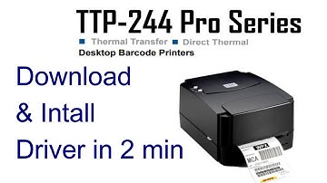 How to download and  install TSC TTP 244 pro driver | Barcode printer driver