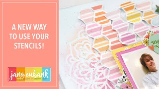 A NEW WAY TO USE STENCILS | SCRAPBOOKING IDEAS