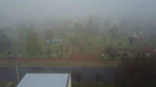 Neblina y cielo en Hilario Lagos La Pampa