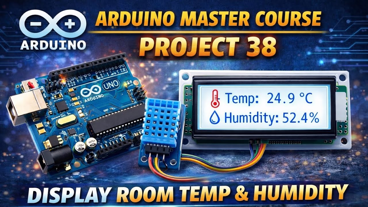 Arduino Master Course Project 38 : Display Room Temp & Humidity Using ...