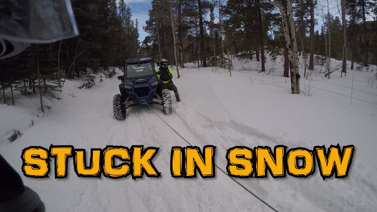 Winching Stuck Turbo RZRs in the Colorado Snow YouTube