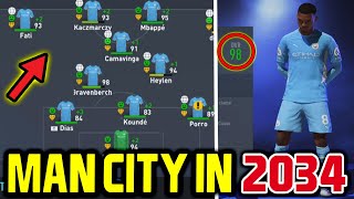 EXPERIMENT: MAN CITY in 2034 (98 GRAVENBERCH,93 FATI FIFA 22 Career Mode/Modo Carrera/Karrieremodus