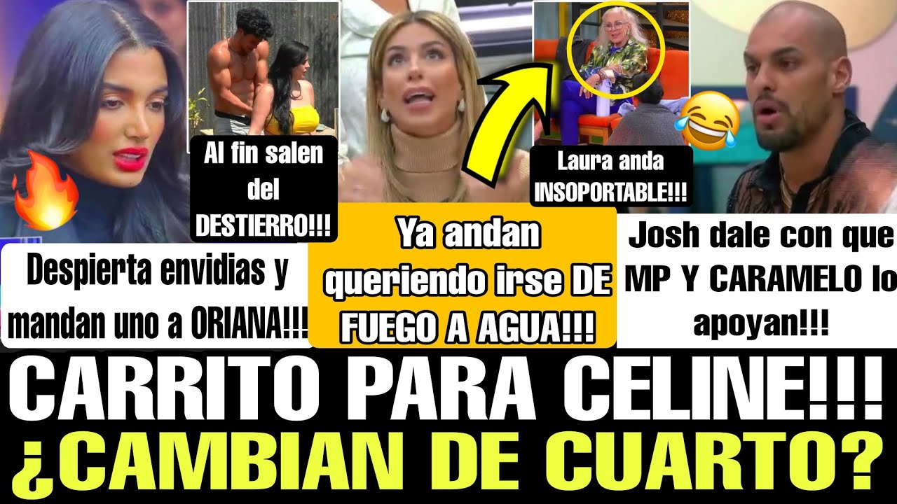 😱 CARRITO PARA CELINE!!! ¿CAMBIA DE CUARTO? GANAN LIDER LA CASA DE LOS FAMOSOS EN VIVO TELEMUNDO
