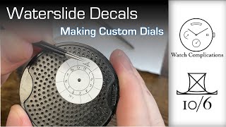 Making Custom Dials: Waterslide Decals - YouTube