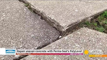 Repair uneven concrete with Perma-Seal