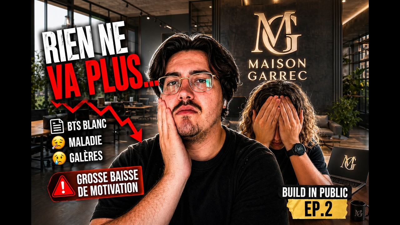 RIEN NE VA PLUS… 📉 (BTS Blanc, Maladie & Galères) | B… — Transcript