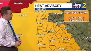 Atlanta Weather | Dangerous heat: Heat advisory now in effect through 8 p.m. screenshot 4