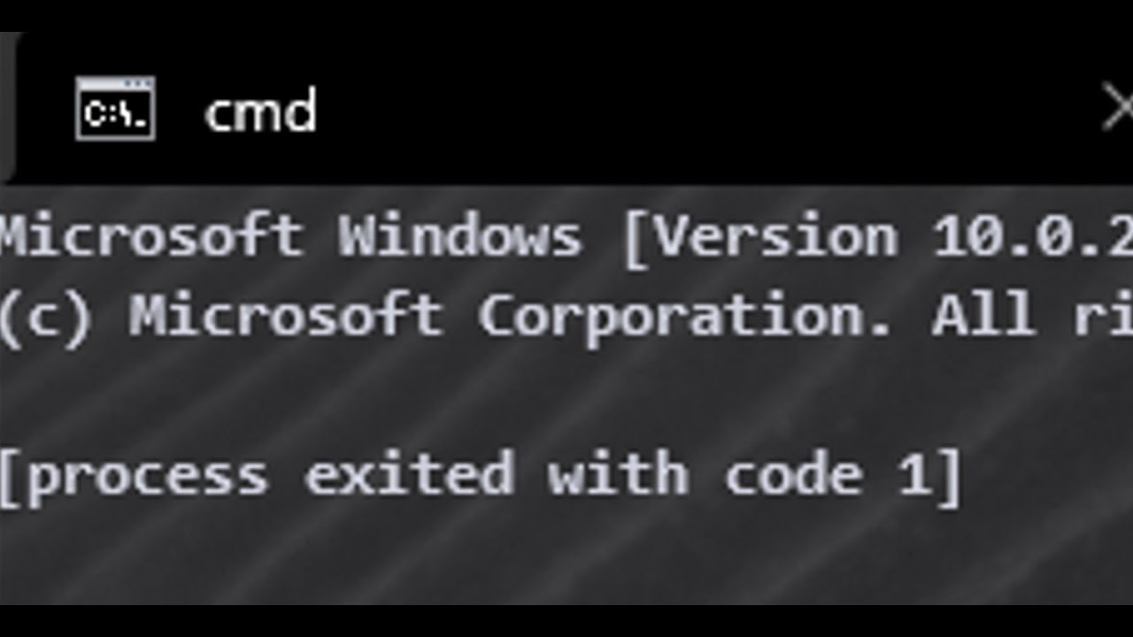 Process exited - Return code: 1 ** Press enter to exit Terminal. Process exit code -1073741502 растми. Command failed with exit code 2