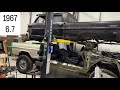 Wrecked 6.7 Powerstroke 1967 Bumpside Crewcab Swap Major Progress