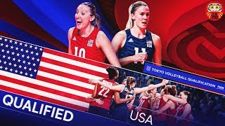 Bossier city, usa, august 4, 2019 – usa clinched their berth into
the 2020 olympic games by claiming a 3-0 (25-22, 25-17, 25-13) win
over argentina on sunday...