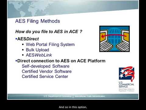 AES EEI regulations automated export system legal requirements filing aes