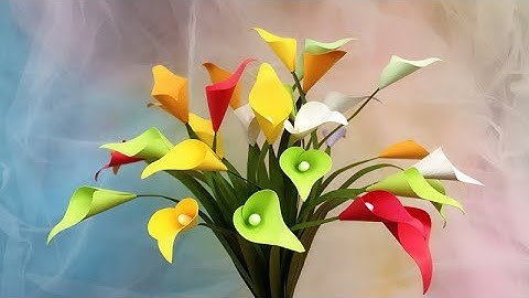 ABC TV | How To Make Easy Calla Lily Paper Flower - Craft Tutorial