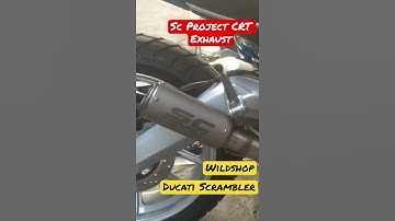 SC Project CRT Exhaust Sound Test on Ducati Scrambler – Raw, Loud, Aggressive! 🔊🔥 #ducatiscrambler