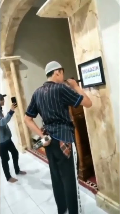 Bocil pencet sirine masjid auto panik