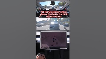 FSD 12.5.4.1 adds safe distance from human. How did it do? Get In NY Test #teslafsd #fsdbeta #fsd