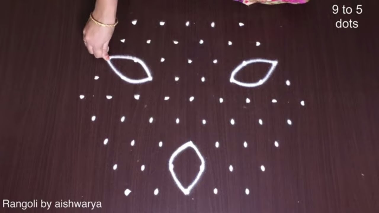 Lotus Rangoli for Navratri