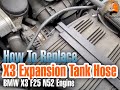 Replace Expansion Tank Hose BMW X3 F25 and Electric Water Pump Bleed Procedure