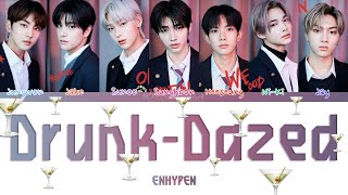 ENHYPEN (엔하이픈) - DRUNK-DAZED (Color Coded Lyrics|ПЕРЕВОД НА РУССКИЙ|КИРИЛЛИЗАЦИЯ) FF2COLORCODED