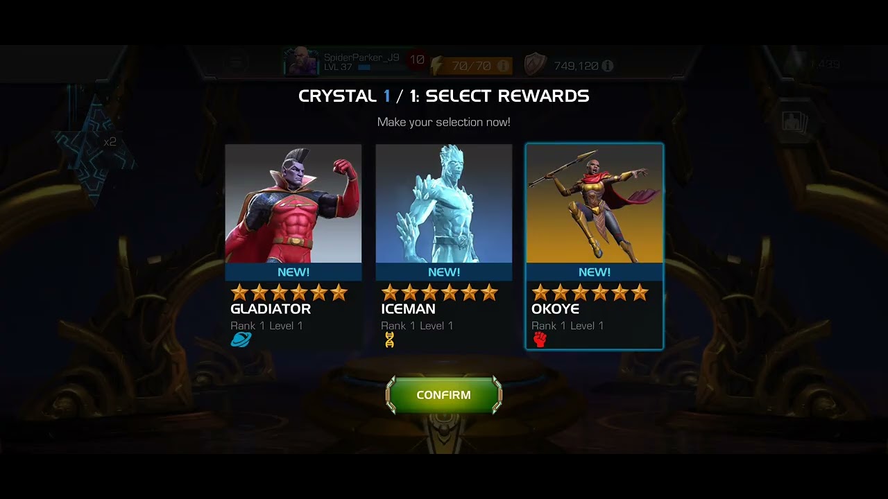 MCOC Crystal opening 2