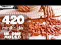 Producing 420 mini bricks in one mould diy mini bricks