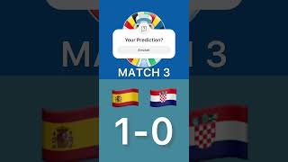 SPAIN Vs CROATIA Score Prediction! #shorts #predictions #euros #football #prediction #game