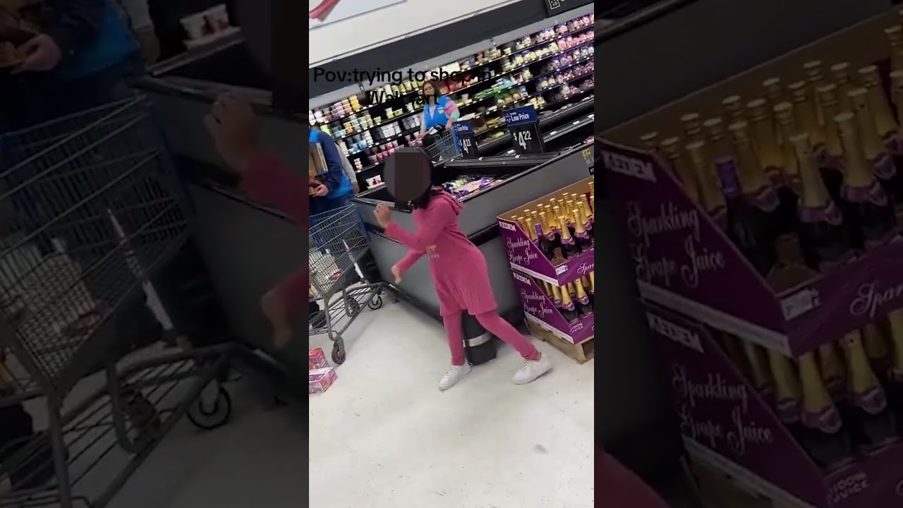 Child Trashes Supermarket During Huge Tantrum