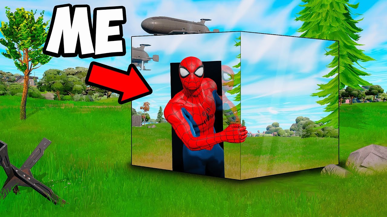 I Built an INVISIBLE Itemshop in Fortnite! (banned items)