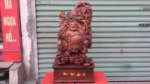 TUYỆT TÁC GỖ CẨM-DI LẶC TAM TIỂU-XƯỢNG TƯỢNG GỖ-ZALO:0355678885