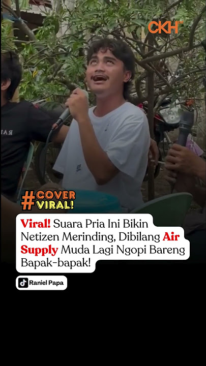 Suara Pria Ini Bikin Netizen Merinding, Dibilang Air Supply Muda Lagi Ngopi Bareng Bapak-bapak