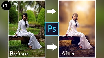 How to Edit Outdoor Portrait Blur & Color Background | Photoshop Tutorial | Lohit Tech Lab |