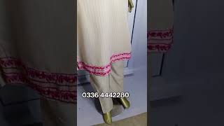 Adorable 2-piece stitched cotton lawn suit for baby girls – soft, breezy & beautifully emb. screenshot 3