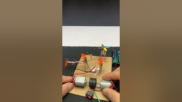 Dc motor power transfer project #dcmotor #tech #project #science #experiment #diy #tips #shorts