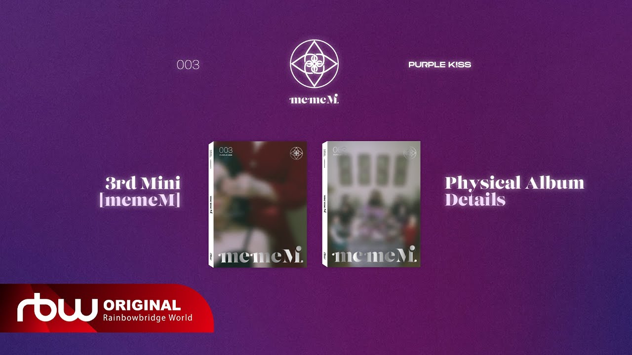 퍼플키스(PURPLE KISS) 'memeM' Physical Album Details - YouTube