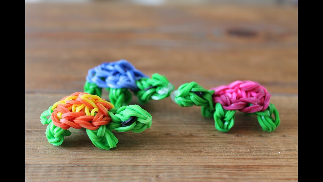 Preventie Boomgaard Bermad Rainbow loom Nederlands, schildpadje - YouTube