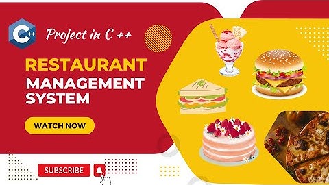Restaurant System Project in C++  |  Restaurant Management System in C++ #cppprogramming #projects