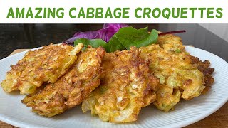 How To Make The BEST Southern Fried Cabbage Croquettes EVER! | Cabbage Patties | Cabbage Recipes