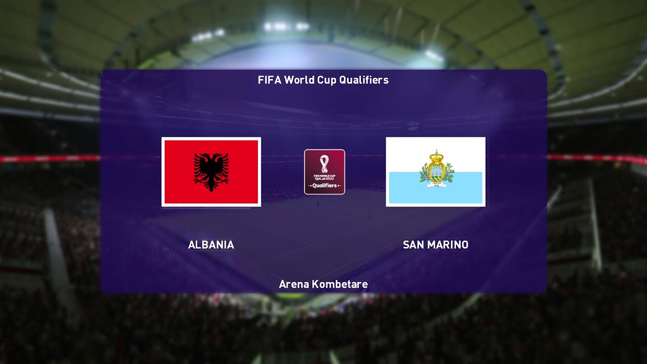 ⚽ Albania vs San Marino ⚽ | FIFA World Cup Qualifiers (08/09/2021) | PES 2021
