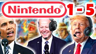 US Presidents Play Nintendo games 1-5