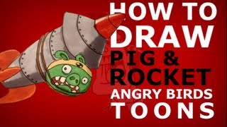 How to draw Angry Birds Toons episode 17 - Crash Test Piggies - \