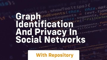 Graph identification and privacy in social networks